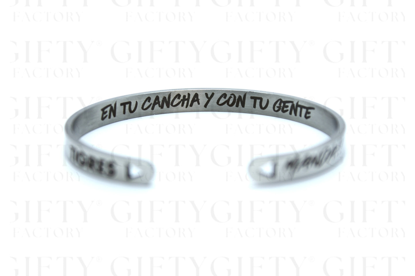 BRAZALETE CONMEMORATIVO TIGRES UANL EN INOXIDABLE